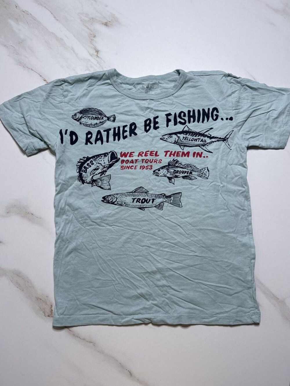 Kidpik Fishing Graphic Shirt - Boys Large